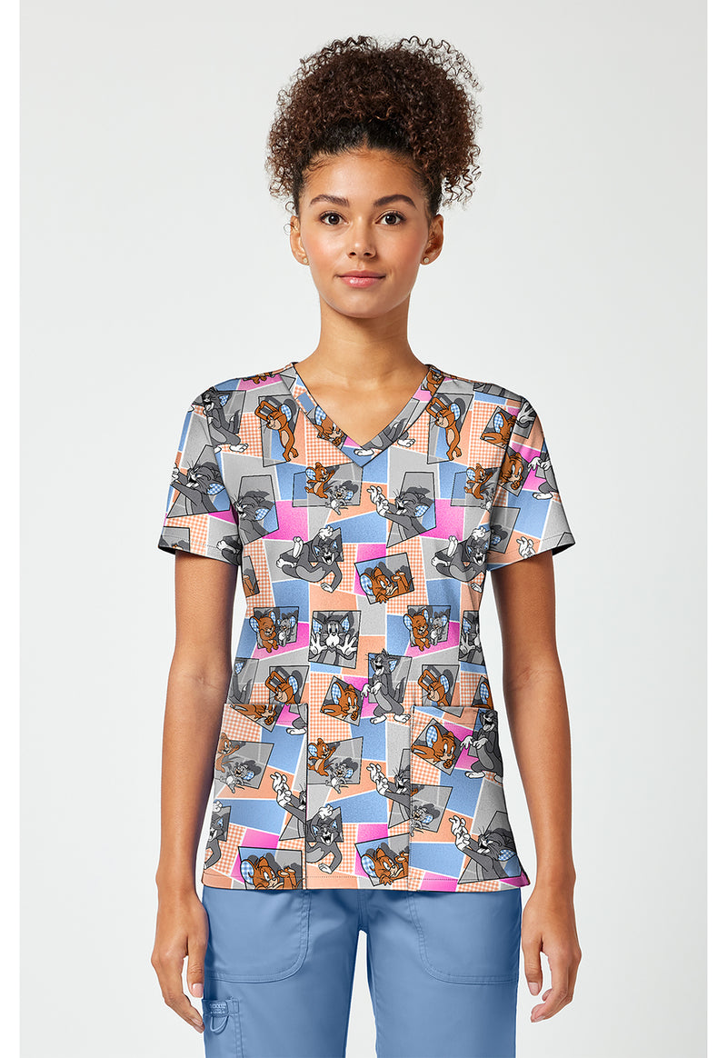 Tom Cat Time - Print V-Neck Top – Character Prints