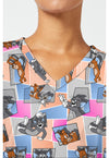 Tom Cat Time - Print V-Neck Top – Character Prints (View 2)