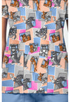 Tom Cat Time - Print V-Neck Top – Character Prints (View 4)