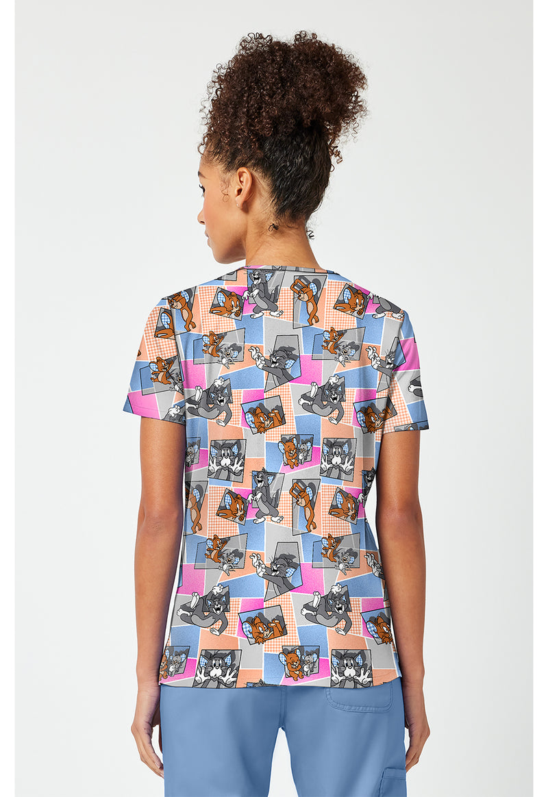 Tom Cat Time - Print V-Neck Top – Character Prints (Back)
