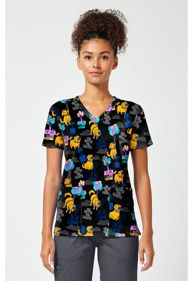 Up With Dug - Print V-Neck Top – Disney