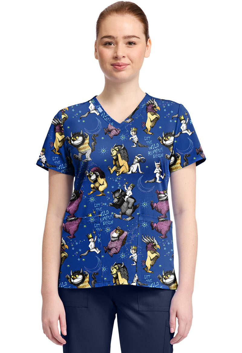 Rumpus Time - Print V-Neck Top – Character Prints