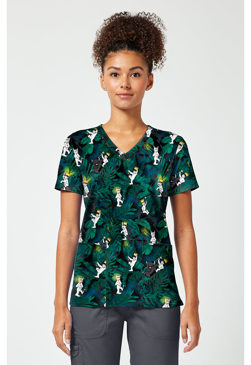 King Of Things - Print V-Neck Top – Character Prints