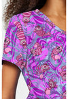 Here And Gone Again - Print V-Neck Top (View 3)