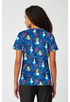 Bow-tanical - Print V-Neck Top (Back)