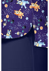 Cosmic Bluey - Print V-Neck Top (View 4)