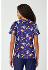Cosmic Bluey - Print V-Neck Top (Back)
