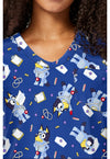 Nurse Bluey - Print V-Neck Top (View 2)