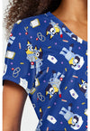 Nurse Bluey - Print V-Neck Top (View 3)