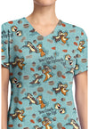 Crack Me Up - Print V-Neck Top (View 2)