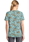 Crack Me Up - Print V-Neck Top (Back)