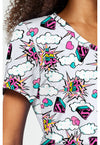 Head Skyward - Print V-Neck Top (View 3)
