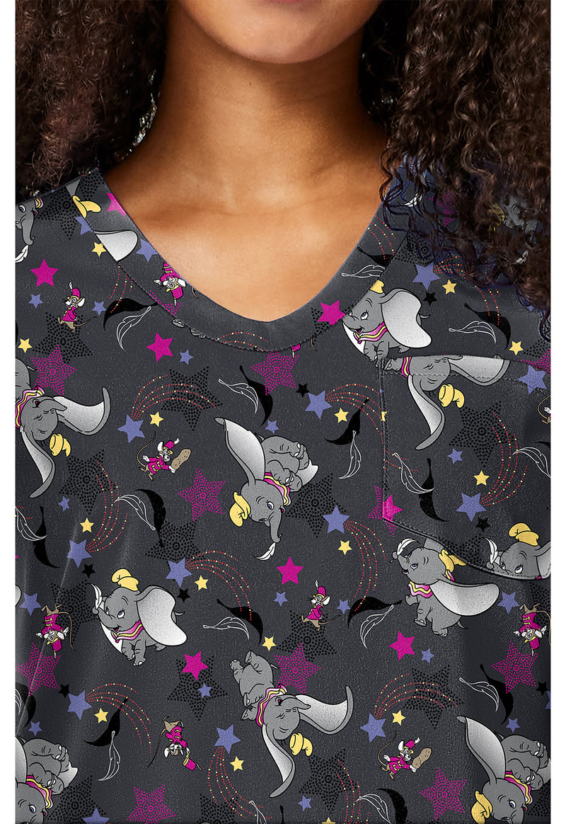 Dumbo Star - Print V-Neck Top (View 2)