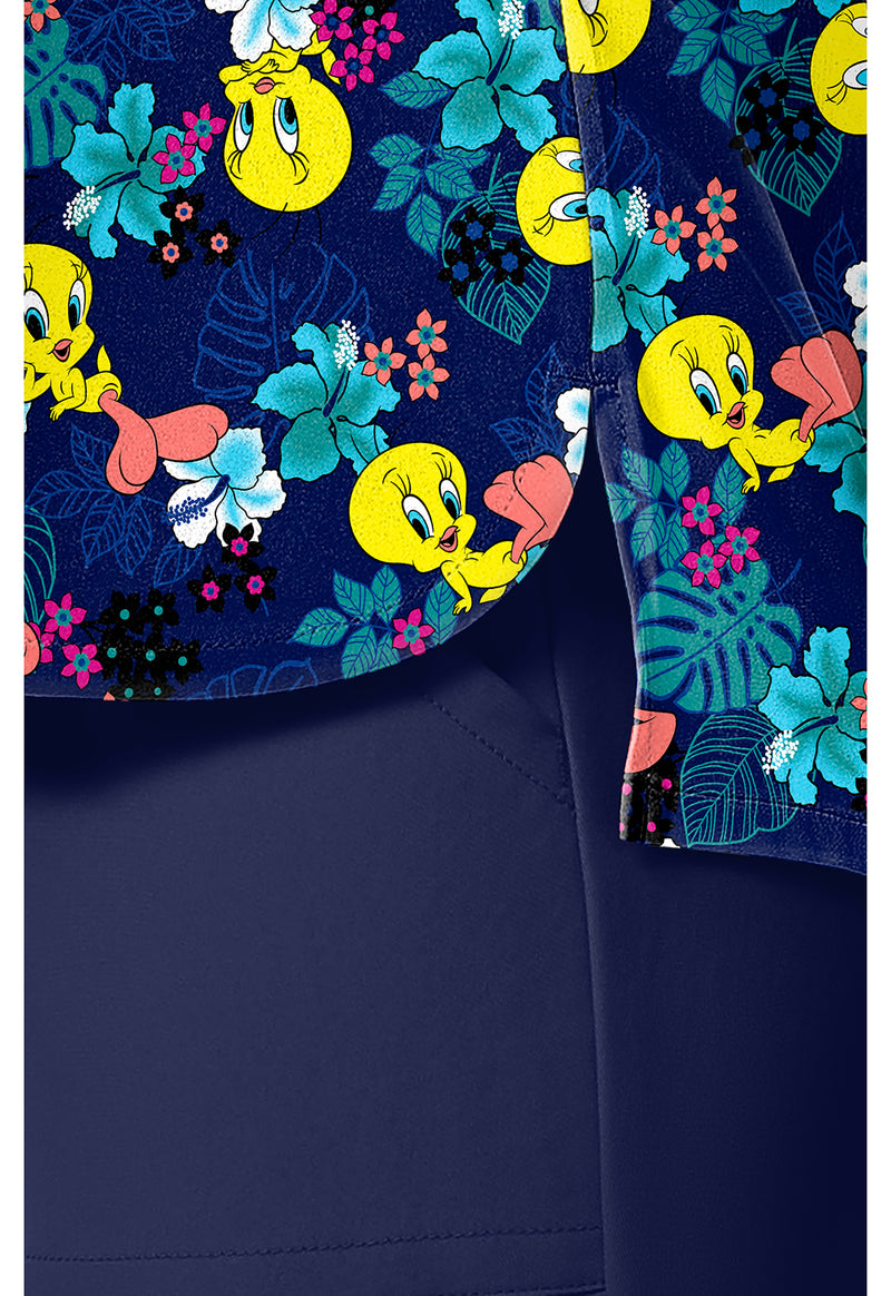 Tropic Of Tweety - Print V-Neck Top (View 4)