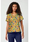 Code 2319 - Print V-Neck Top