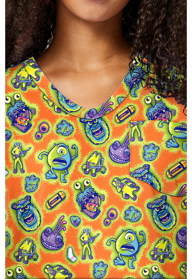 Code 2319 - Print V-Neck Top (View 2)