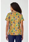 Code 2319 - Print V-Neck Top (Back)