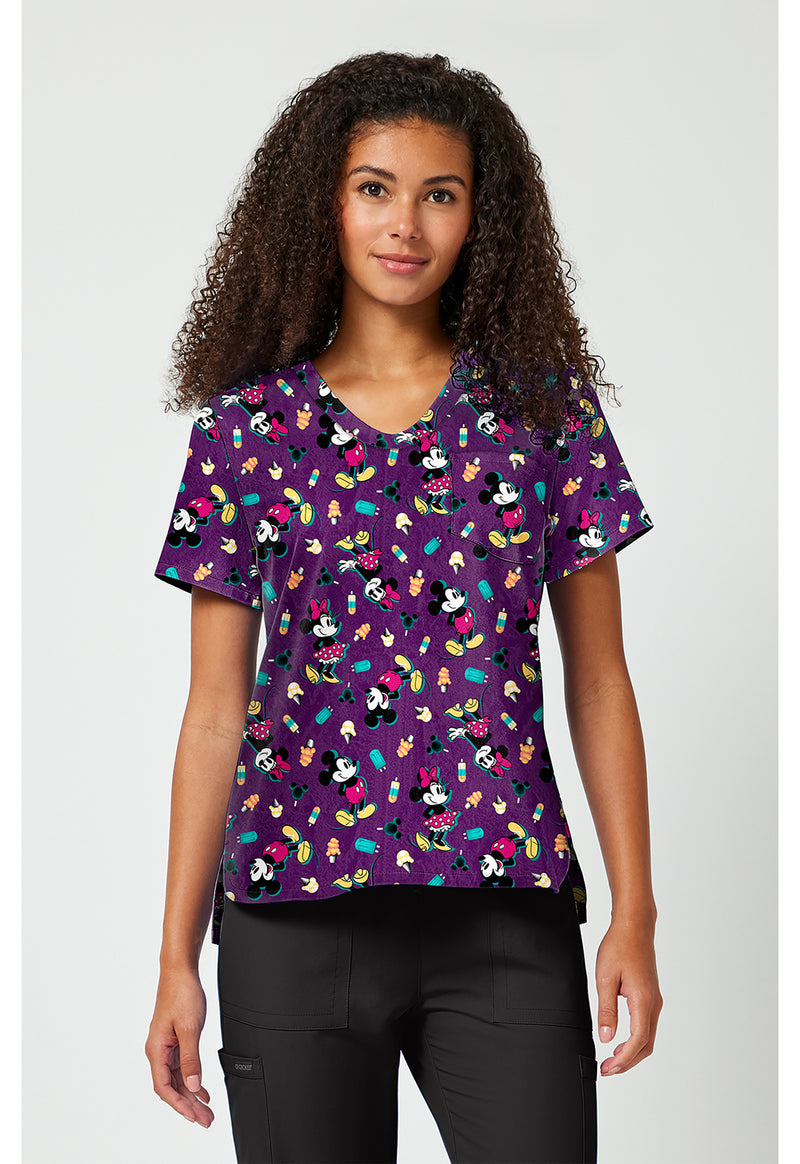 Yummy Freeze - Print V-Neck Top