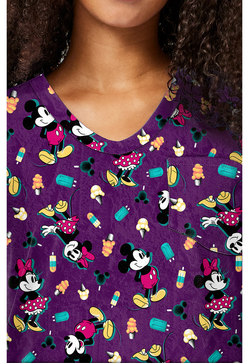 Yummy Freeze - Print V-Neck Top (View 2)