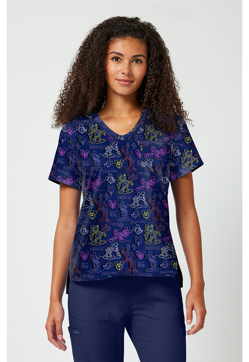 What A Character - Print V-Neck Top