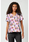 Friend Frolic - Print V-Neck Top