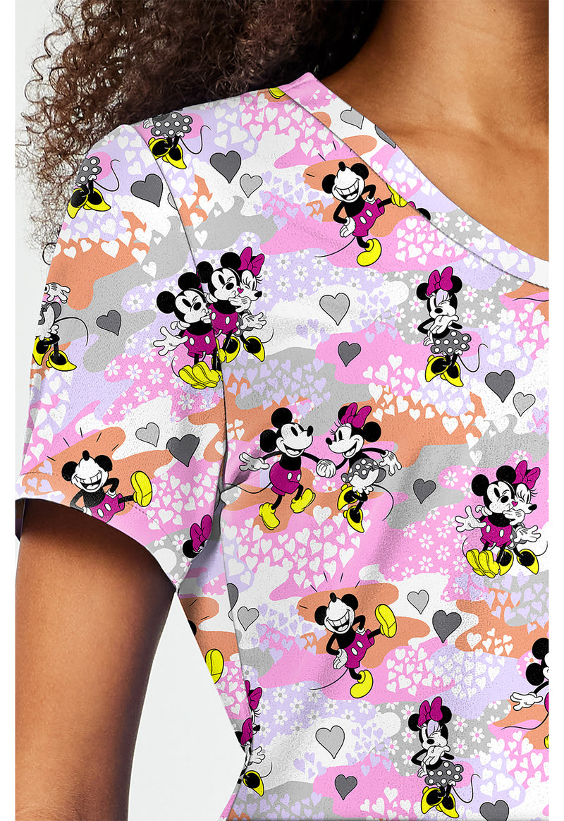 Friend Frolic - Print V-Neck Top (View 3)