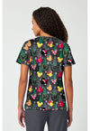 Mickey Jingle - Print V-Neck Top (Back)