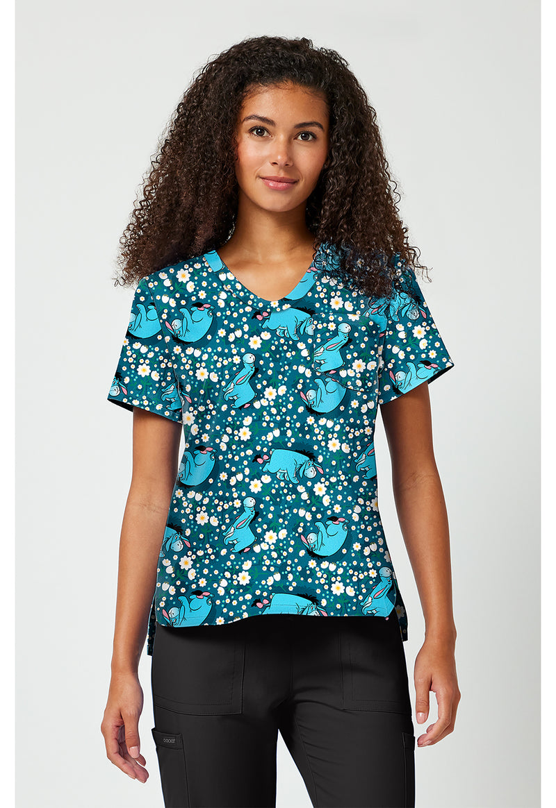 Eeyore Fields - Print V-Neck Top