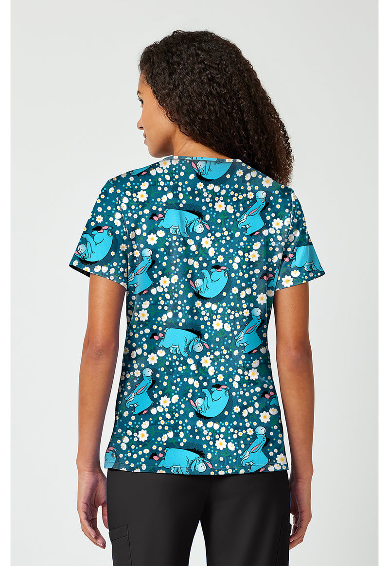 Eeyore Fields - Print V-Neck Top (Back)