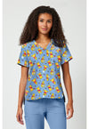 I Say Honey - Print V-Neck Top