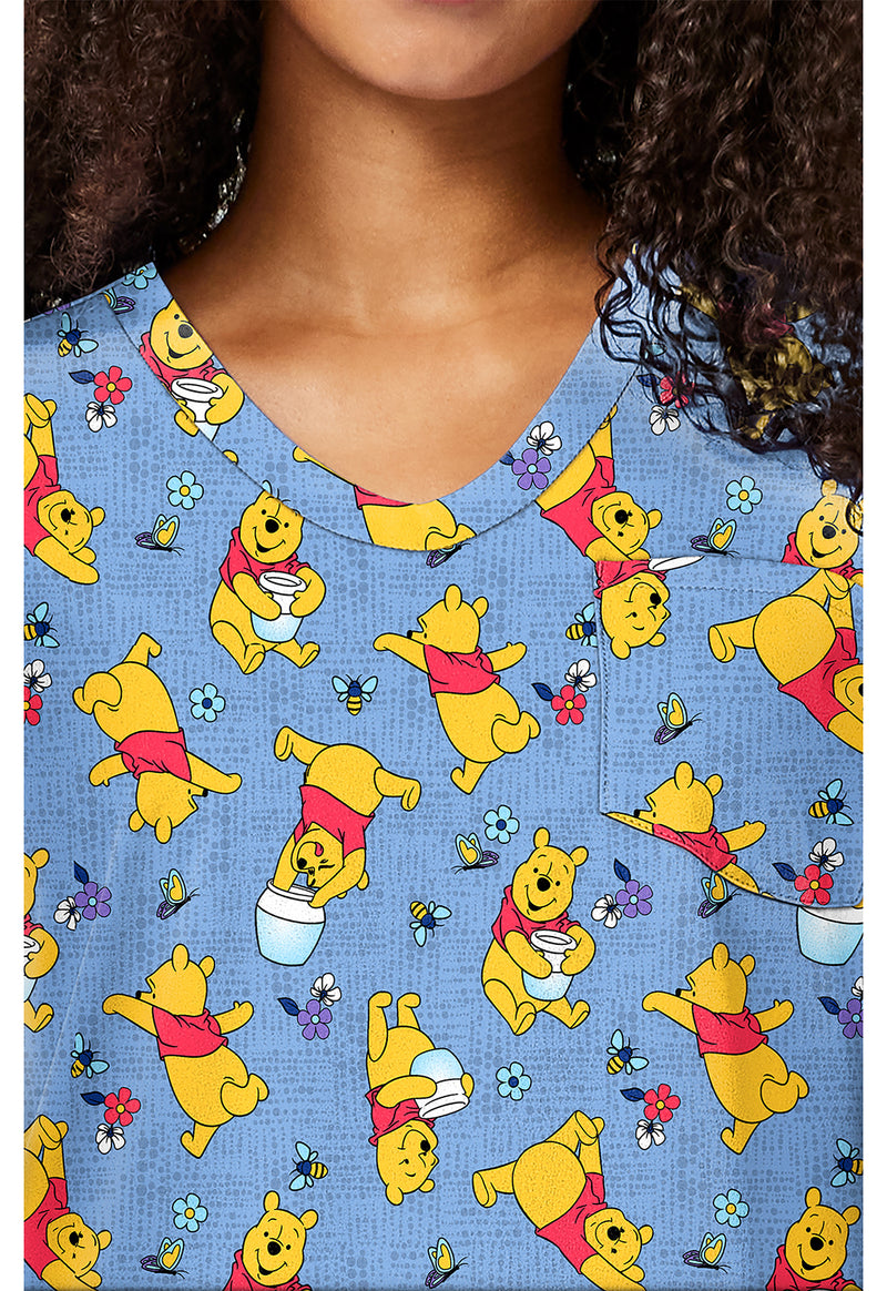 I Say Honey - Print V-Neck Top (View 2)