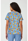 I Say Honey - Print V-Neck Top (Back)