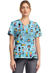 Goodness And Grief - Print V-Neck Top