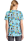 Goodness And Grief - Print V-Neck Top (Back)