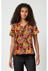 Pumpkin Patches - Print V-Neck Top