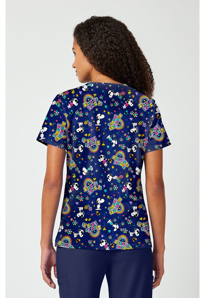 Cool Kindness - Print V-Neck Top (Back)