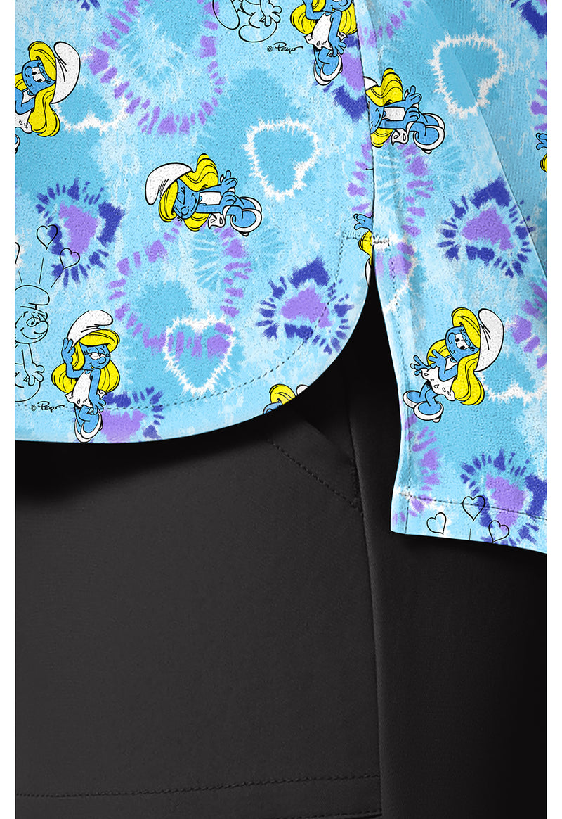 Smurfette Vibes - Print V-Neck Top (View 4)