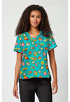 Sunshine Vibes - Print V-Neck Top