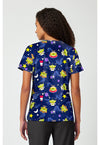 Alien In Disguise - Print V-Neck Top (Back)