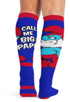 Papa Smurf - Men's 10-15mmHg Compression Socks (Back)