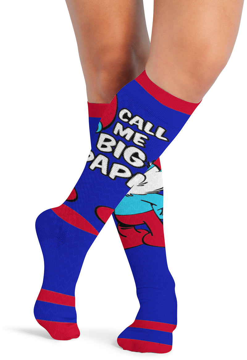 Papa Smurf - Men's 10-15mmHg Compression Socks