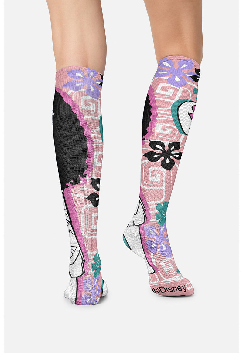 Love, Moana - Women's 10-15mmHg Compression Socks (Back)