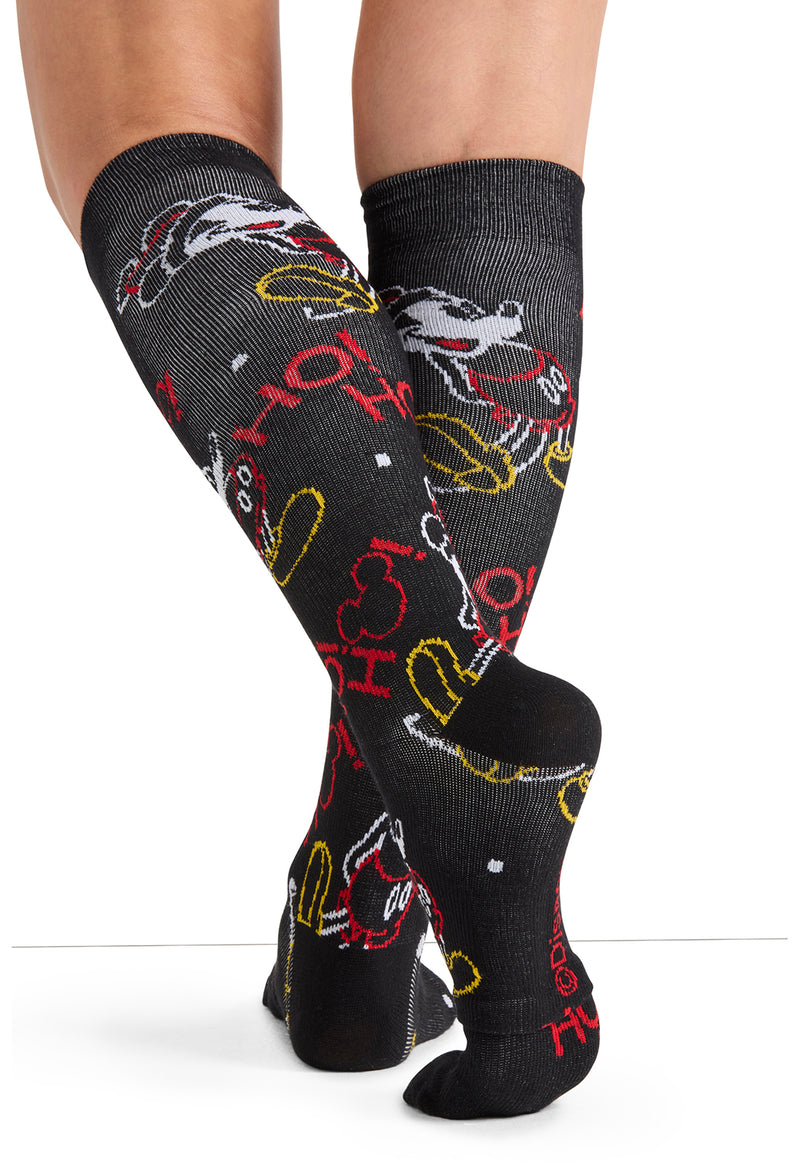 Colorful Christmas - Women's 10-15mmHg Compression Socks (Back)
