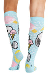 Ice Cream Dream - Women's 10-15mmHg Compression Socks (Back)