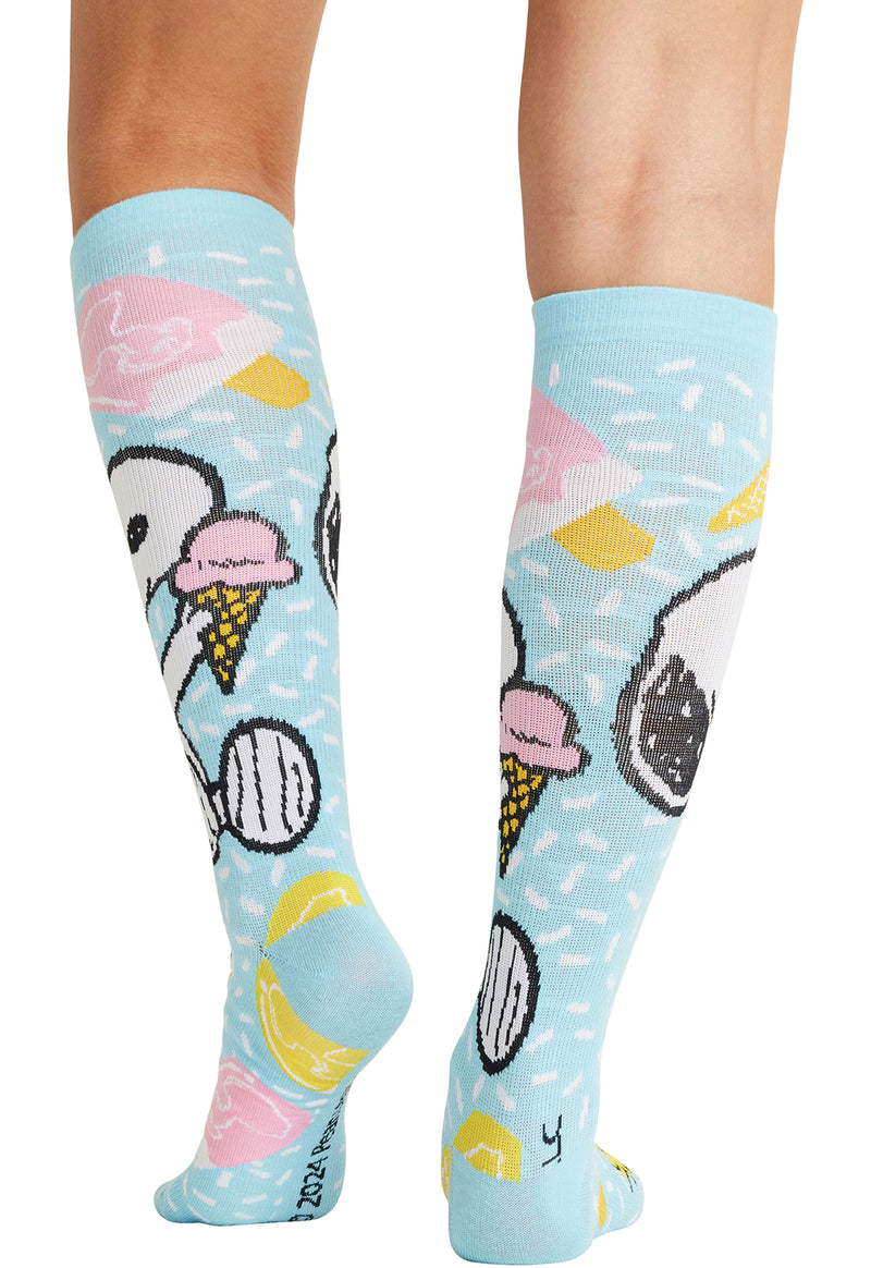 Ice Cream Dream - Women's 10-15mmHg Compression Socks (Back)