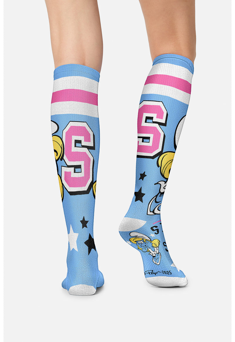 Graduate Smurf - Women's 10-15mmHg Compression Socks (Back)