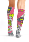 Flower Tinker Bell - Women's 10-15mmHg Compression Socks (Back)