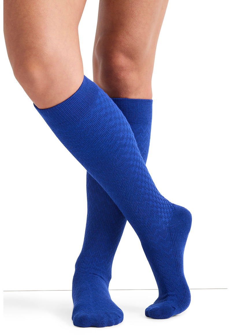 Electric Blue - 4 Single Pair of Support Socks