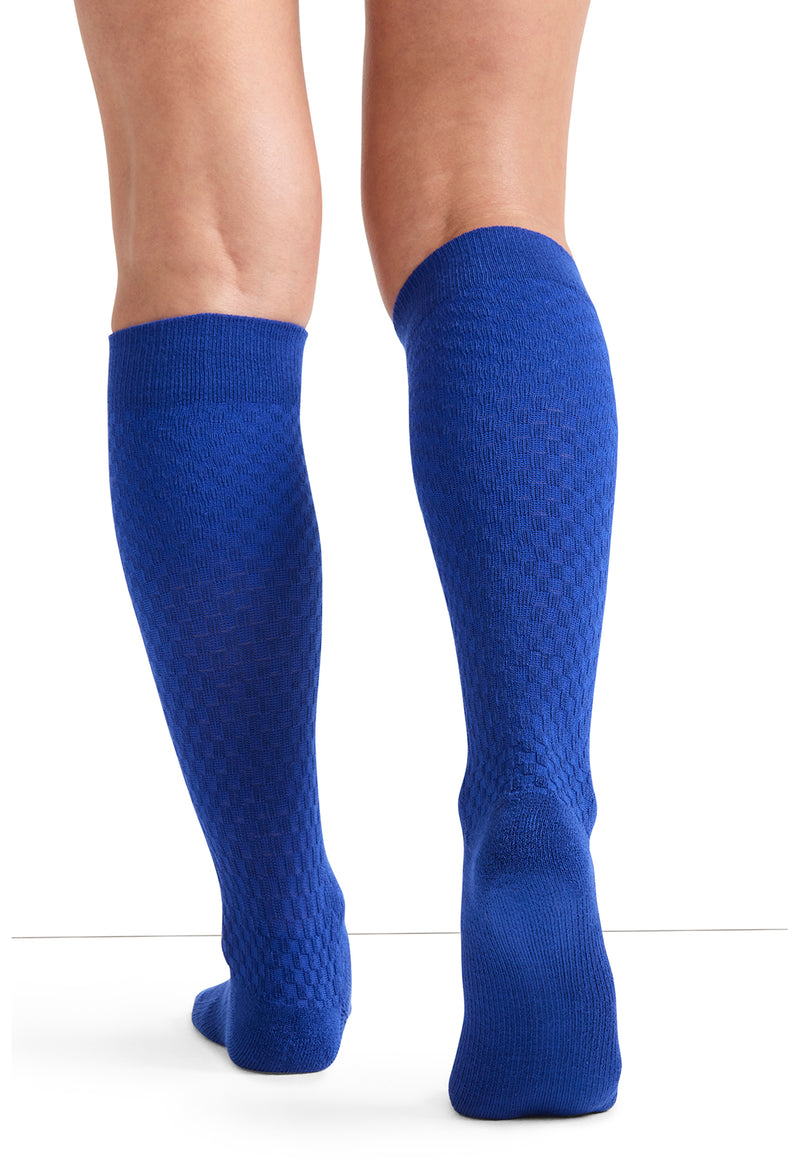 Electric Blue - 4 Single Pair of Support Socks (Back)