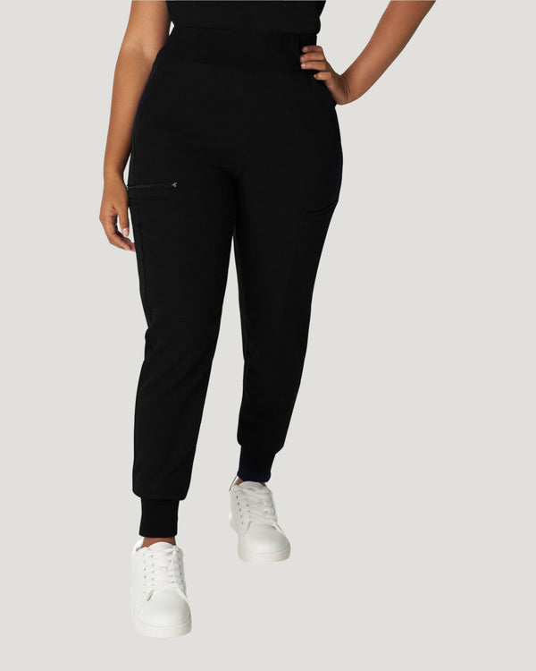 White Cross V-Tess Women's 7 Pocket Yoga Waist Cargo Jogger Scrub Pant for Nursing